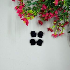 Jean Paul Gaultier Black Silhouette Cuff Links